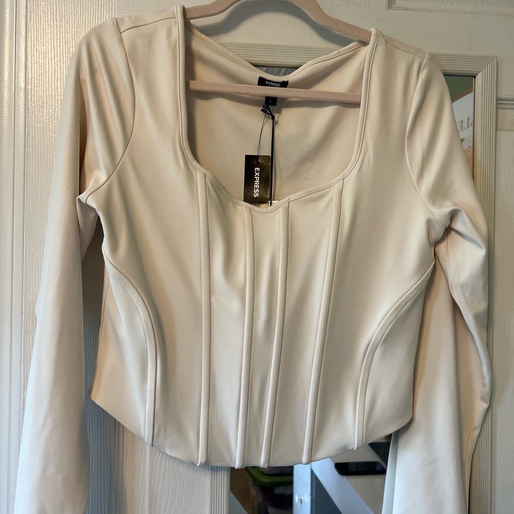 Corset top long sleeve